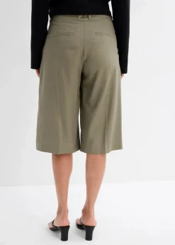 bonprix Bekleidung·Outdoorbekleidung|Bekleidung·Kleider^Bermuda aus fließendem Lyocell raucholiv