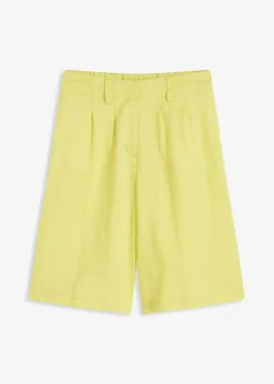 bonprix Hosen|Shorts^Bermuda aus softem Viskose-Mix zitrusgelb