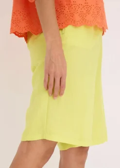 bonprix Hosen|Shorts^Bermuda aus softem Viskose-Mix zitrusgelb
