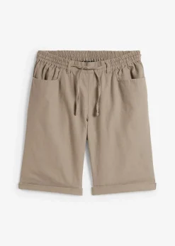 bonprix Bekleidung·Outdoorbekleidung|Bekleidung·Kleider^Bermuda mit Leinen taupe