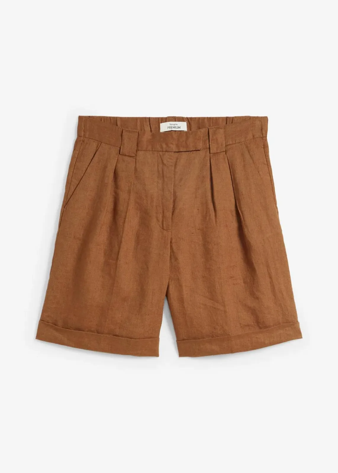 bonprix Bekleidung·Outdoorbekleidung|Bekleidung·Kleider^Bermudashorts aus reinem Leinen cognac braun