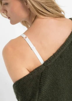 bonprix Große Cups D-H|Nachhaltigere Materialien^Bügel-BH mit zarter Spitze (3er Pack) weiß/pink + weiß/grau + weiß/tuerkis