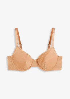 bonprix Bhs|Dessous^BH mit Bügel aus schimmerndem Material goldbeige