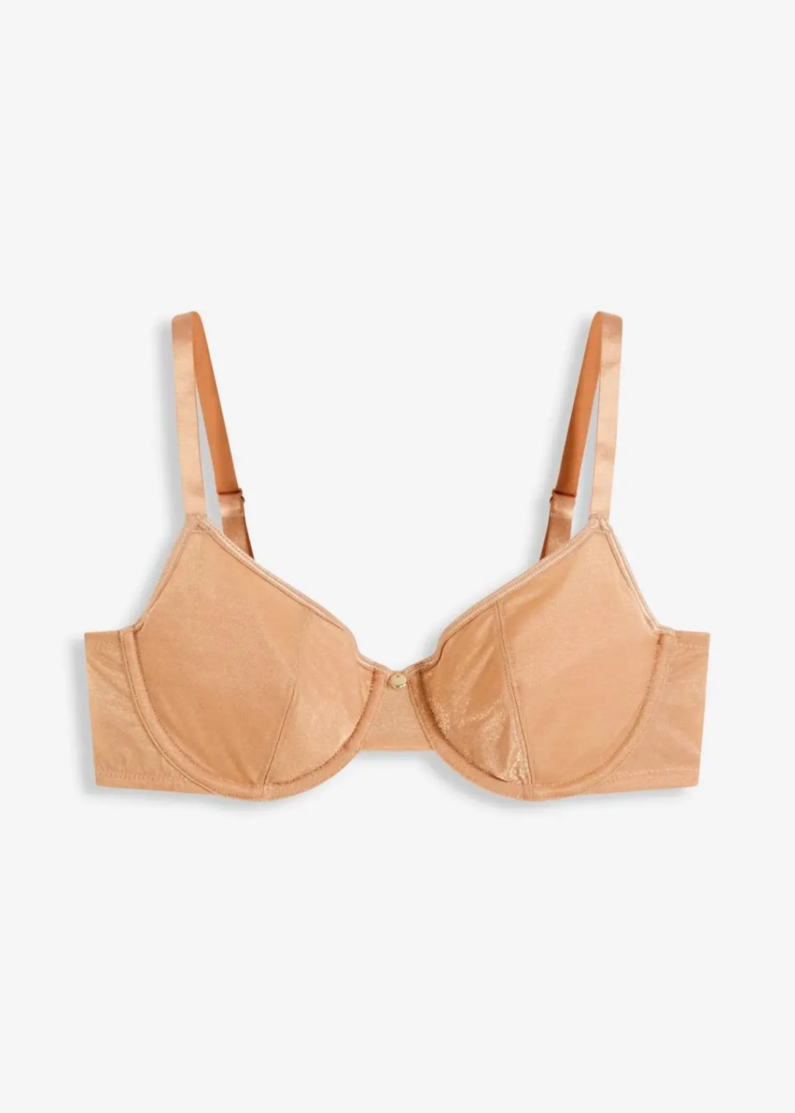 bonprix Bhs|Dessous^BH mit Bügel aus schimmerndem Material goldbeige