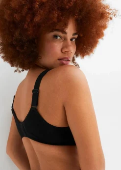 bonprix Wäsche·Basics|Wäsche·Baumwollunterwäsche^BH ohne Bügel mit Bio-Baumwolle (2er Pack) schwarz