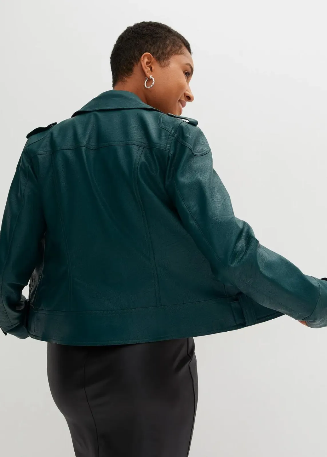 bonprix Jacken & Mäntel^Biker-Jacke tiefgrün