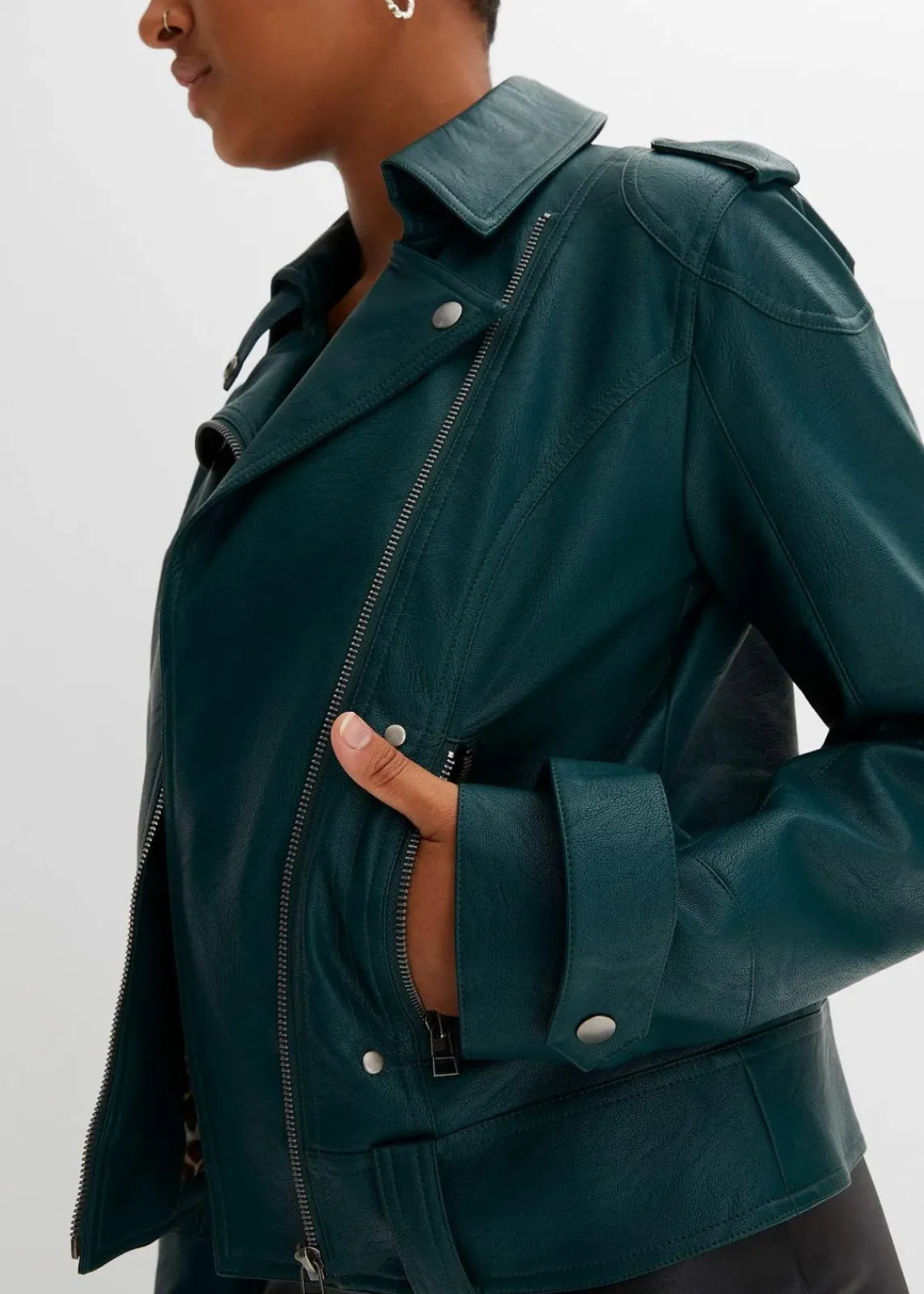 bonprix Jacken & Mäntel^Biker-Jacke tiefgrün