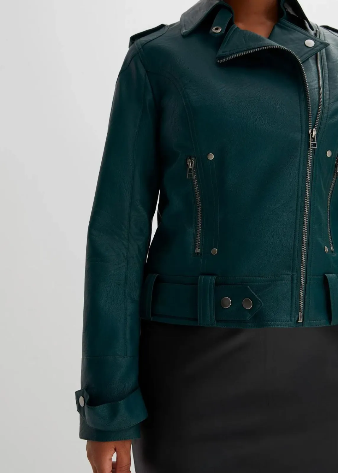 bonprix Jacken & Mäntel^Biker-Jacke tiefgrün
