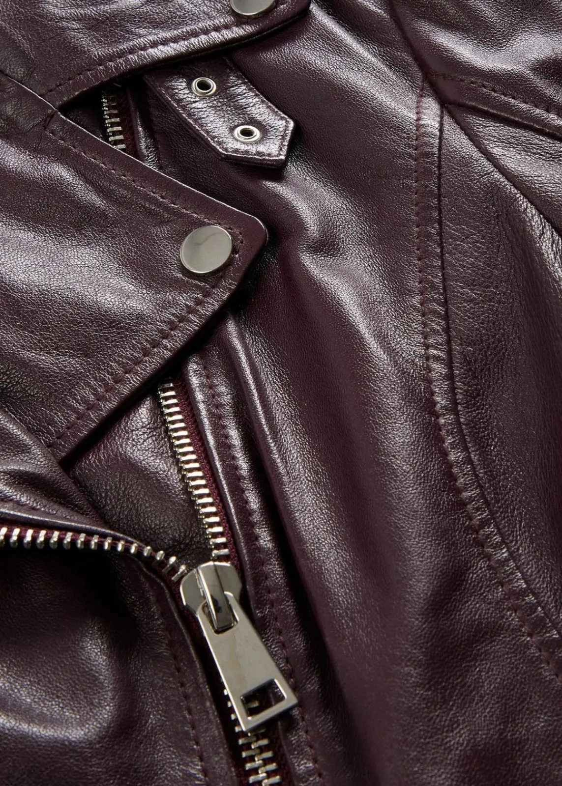 bonprix Bekleidung·Hosen|Premium^Bikerjacke aus Nappaleder weinrot