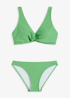 bonprix Nachhaltigere Materialien|Bikinis^Bikini (2-tlg.Set) mit Twistdetail hellgrün