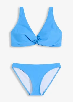 bonprix Nachhaltigere Materialien|Bademode·Bikinis^Bikini (2-tlg.Set) mit Twistdetail blau