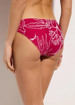 bonprix Nachhaltigere Materialien|Mix & Match^Bikinihose fuchsia/creme floral