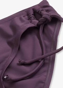 bonprix Nachhaltigere Materialien|Mix & Match^Bikinihose mit Bindedetail dunkellila