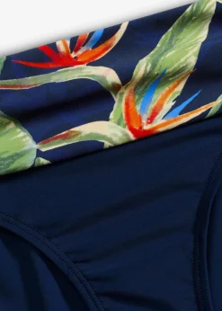 bonprix Nachhaltigere Materialien|Mix & Match^Bikinihose mit normalem Beinausschnitt dunkelblau floral