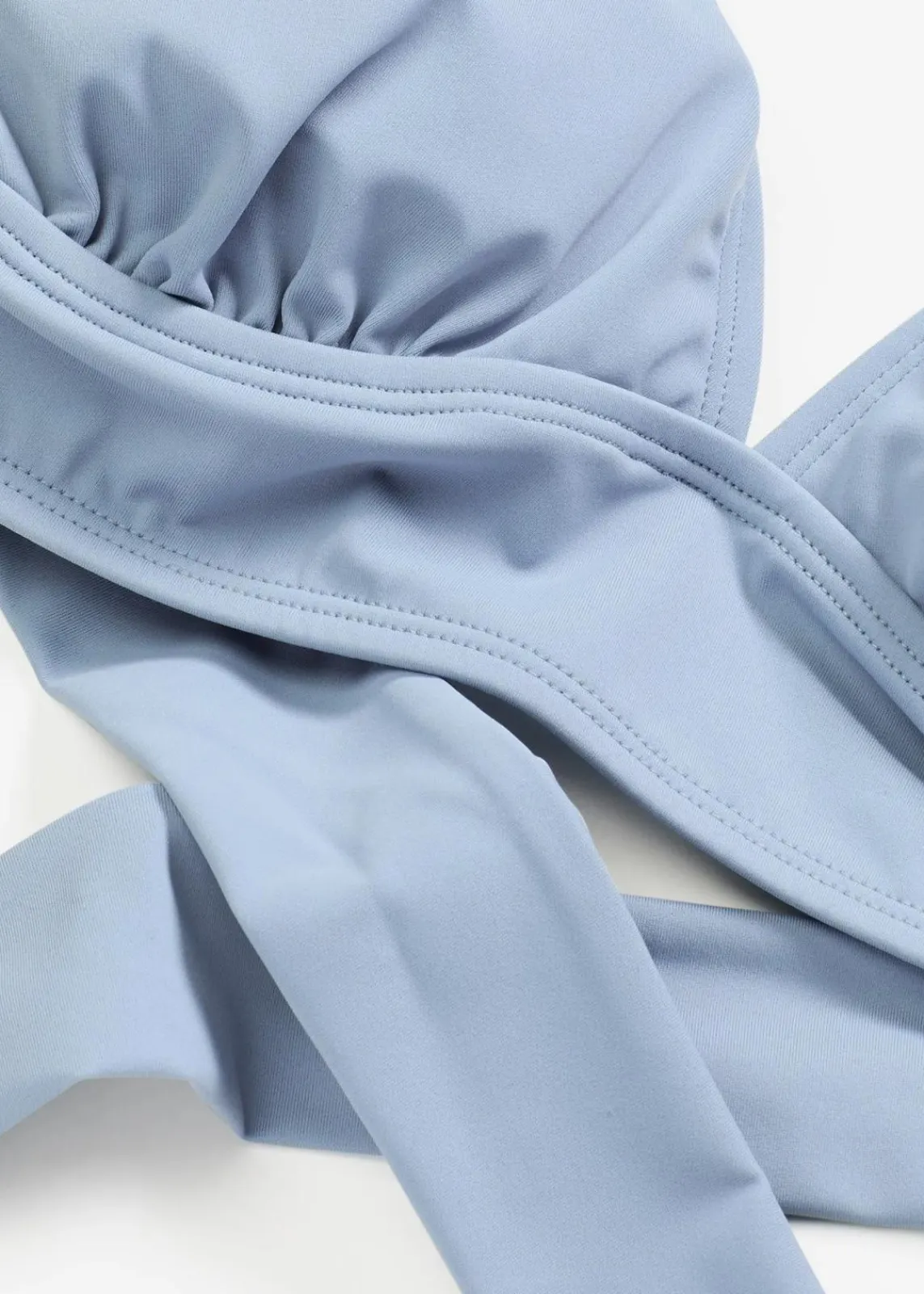 bonprix Nachhaltigere Materialien|Bikinis^Bikinioberteil mit breitem Band rauchblau