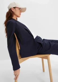 bonprix Blazer|Bekleidung·Basics^Blazer dunkelblau