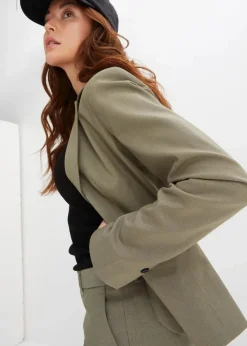 bonprix Blazer|Bekleidung·Basics^Blazer oliv
