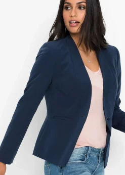 bonprix Kurzgrößen|Bekleidung·Basics^Blazer dunkelblau