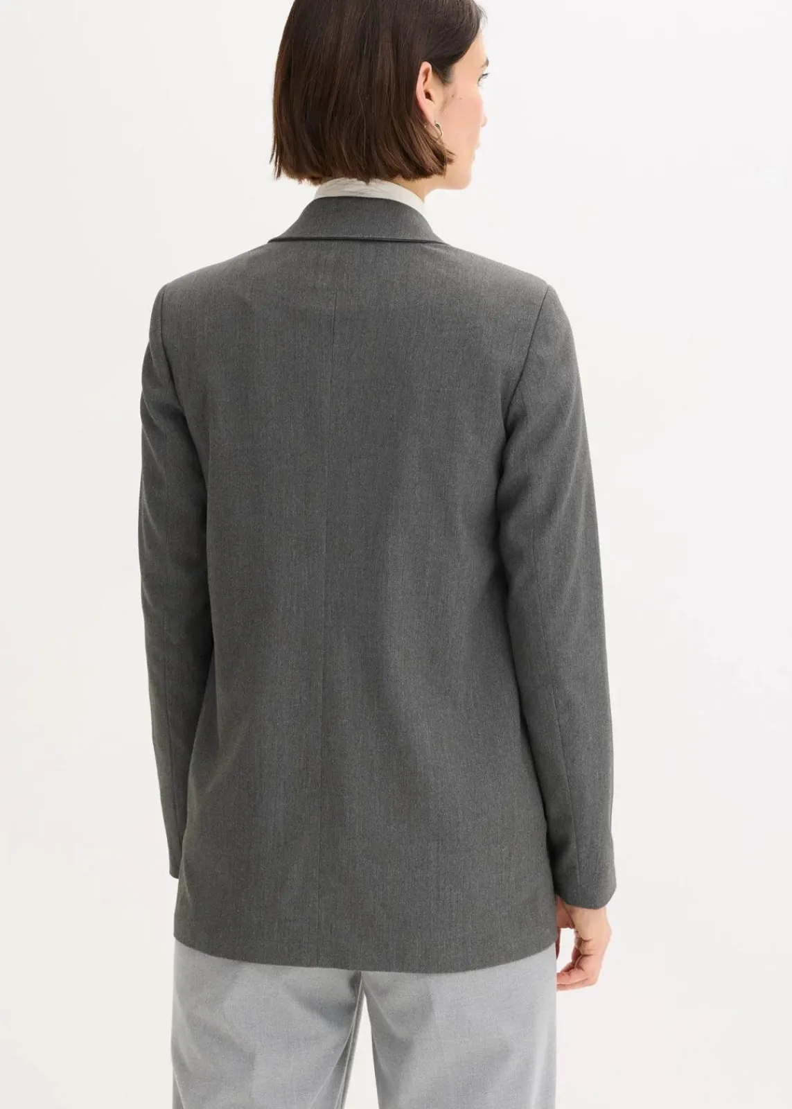 bonprix Bekleidung·Basics|Blazer^Blazer grau meliert