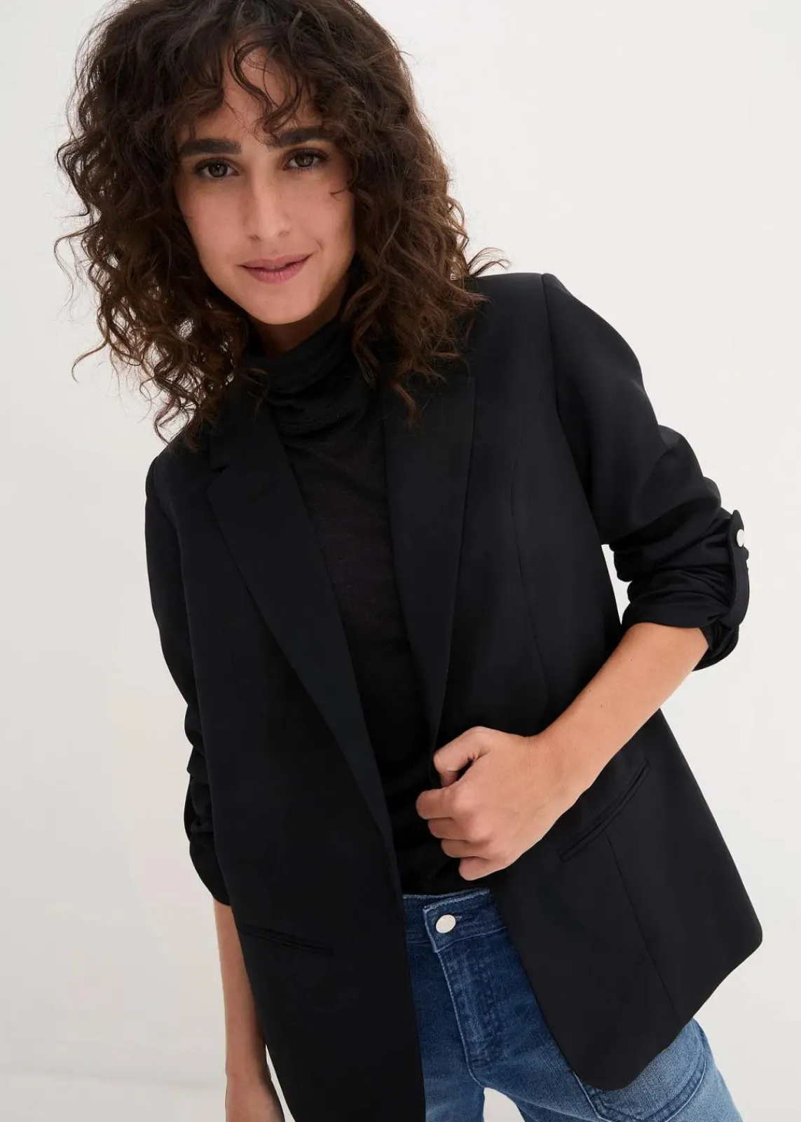 bonprix Bekleidung·Basics|Blazer^Blazer schwarz
