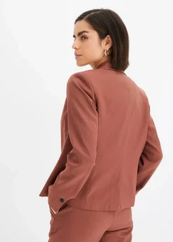 bonprix Blazer|Bekleidung·Basics^Blazer rauchbraun