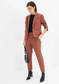 bonprix Blazer|Bekleidung·Basics^Blazer rauchbraun