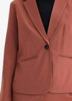 bonprix Blazer|Bekleidung·Basics^Blazer rauchbraun