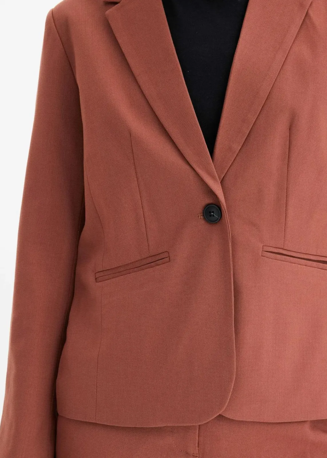 bonprix Blazer|Bekleidung·Basics^Blazer rauchbraun