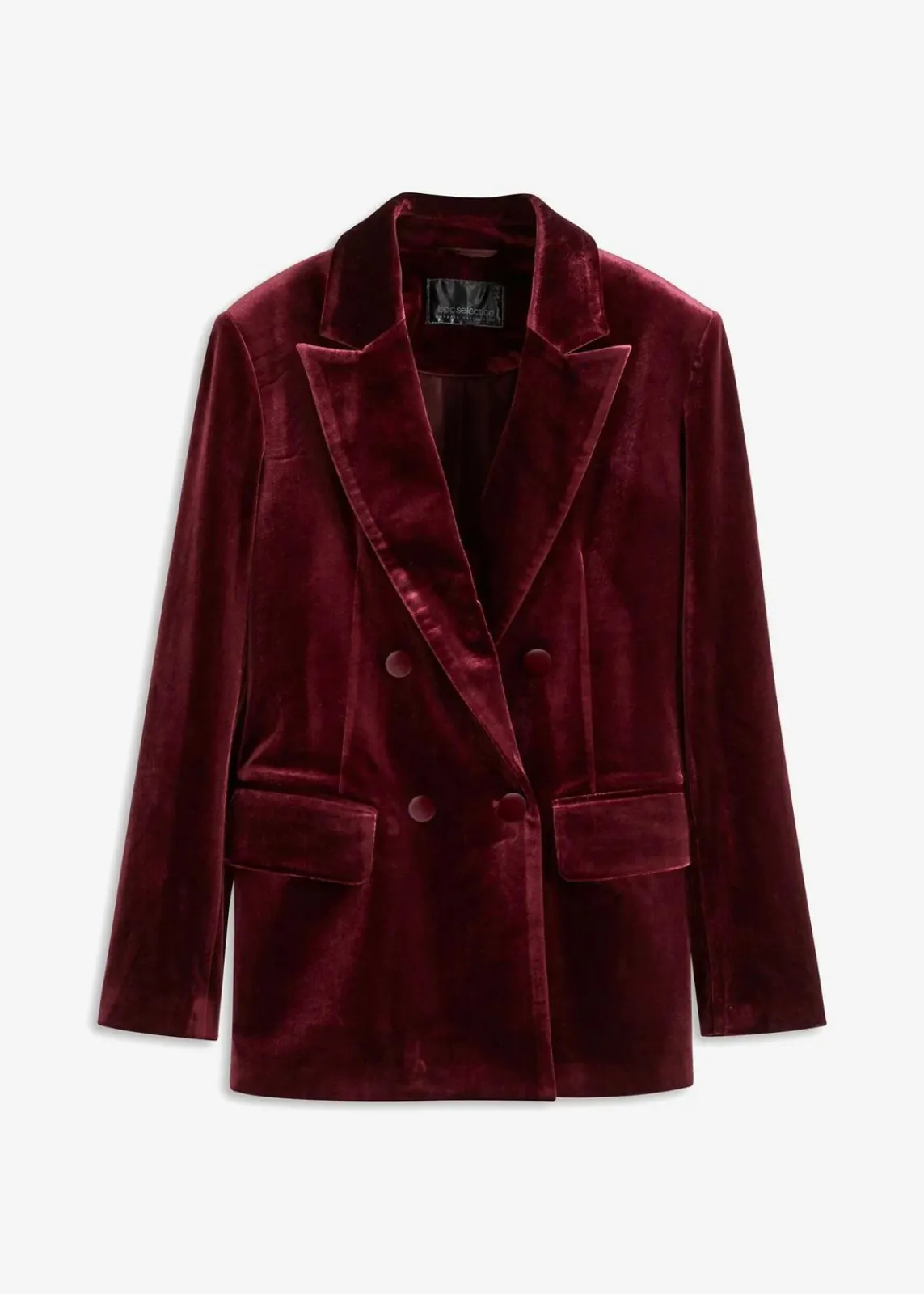 bonprix Blazer|Zweiteiler & Sets^Blazer aus softem Samt ahornrot
