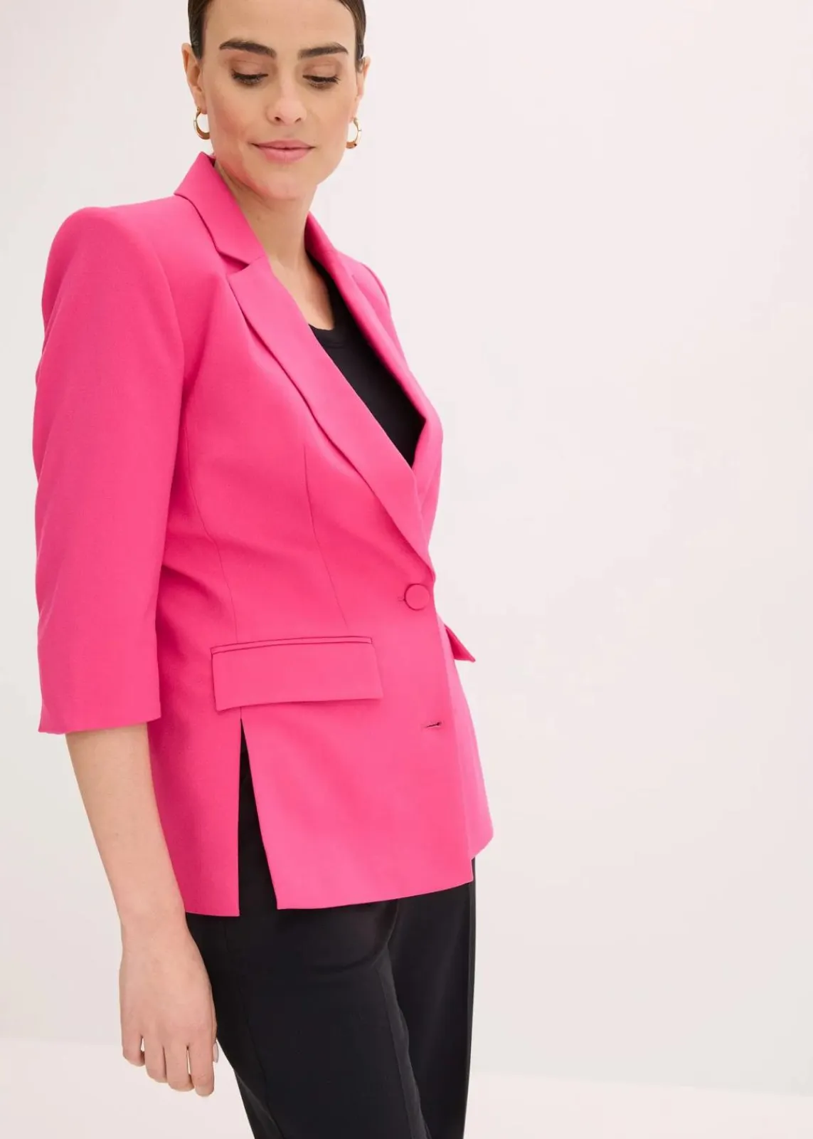 bonprix Blazer^Blazer mit modisch betonten Schultern pinklady