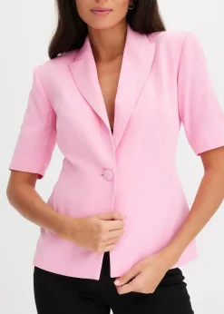 bonprix Blazer^Blazer mit Sandhourglass-Passform rosa