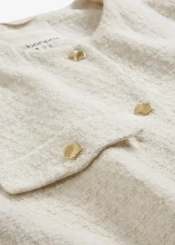 bonprix Bekleidung·Hosen|Jacken & Mäntel^Blazerweste mit Wollanteil naturbeige