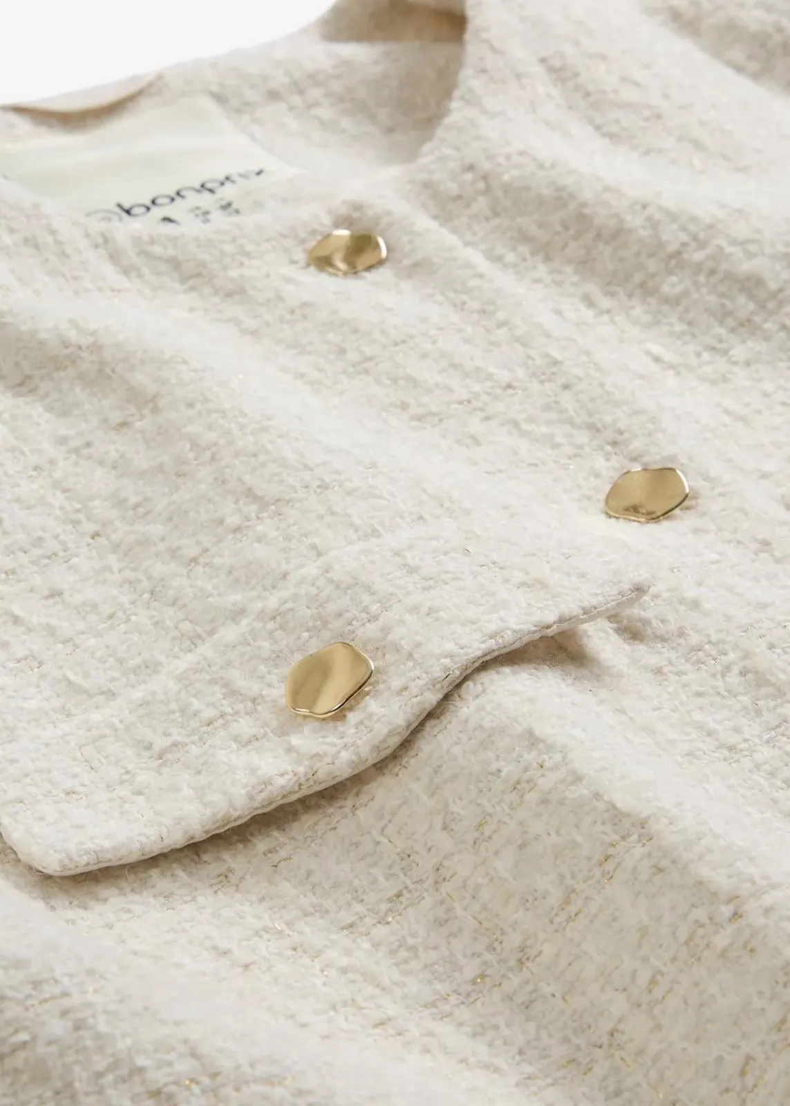 bonprix Bekleidung·Hosen|Jacken & Mäntel^Blazerweste mit Wollanteil naturbeige