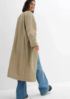 bonprix Bekleidung·Hosen|Jacken & Mäntel^Blouson-Mantel mit Strickkragen new khaki