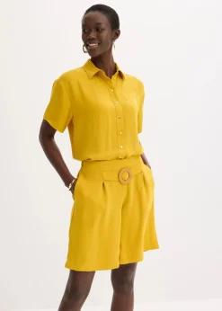 bonprix Blusen & Tuniken|Bekleidung·Jacken & Mäntel^Bluse ockergold