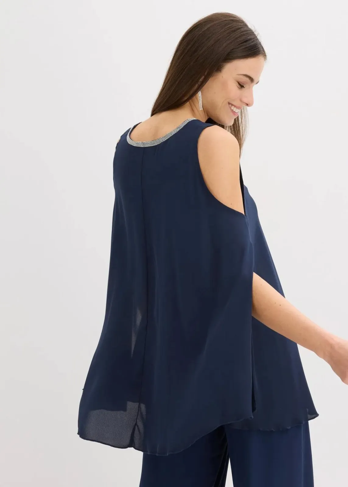 bonprix Festliche Mode|Blusen & Tuniken^Bluse dunkelblau
