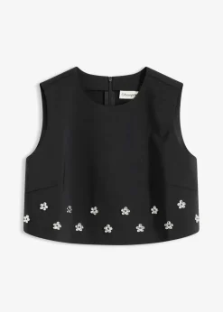bonprix Bekleidung·Jacken & Mäntel|Blusen & Tuniken^Bluse aus Baumwolle schwarz