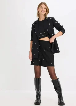 bonprix Bekleidung·Jacken & Mäntel|Blusen & Tuniken^Bluse aus Baumwolle schwarz