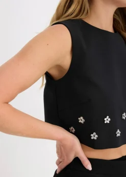 bonprix Bekleidung·Jacken & Mäntel|Blusen & Tuniken^Bluse aus Baumwolle schwarz