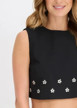 bonprix Bekleidung·Jacken & Mäntel|Blusen & Tuniken^Bluse aus Baumwolle schwarz