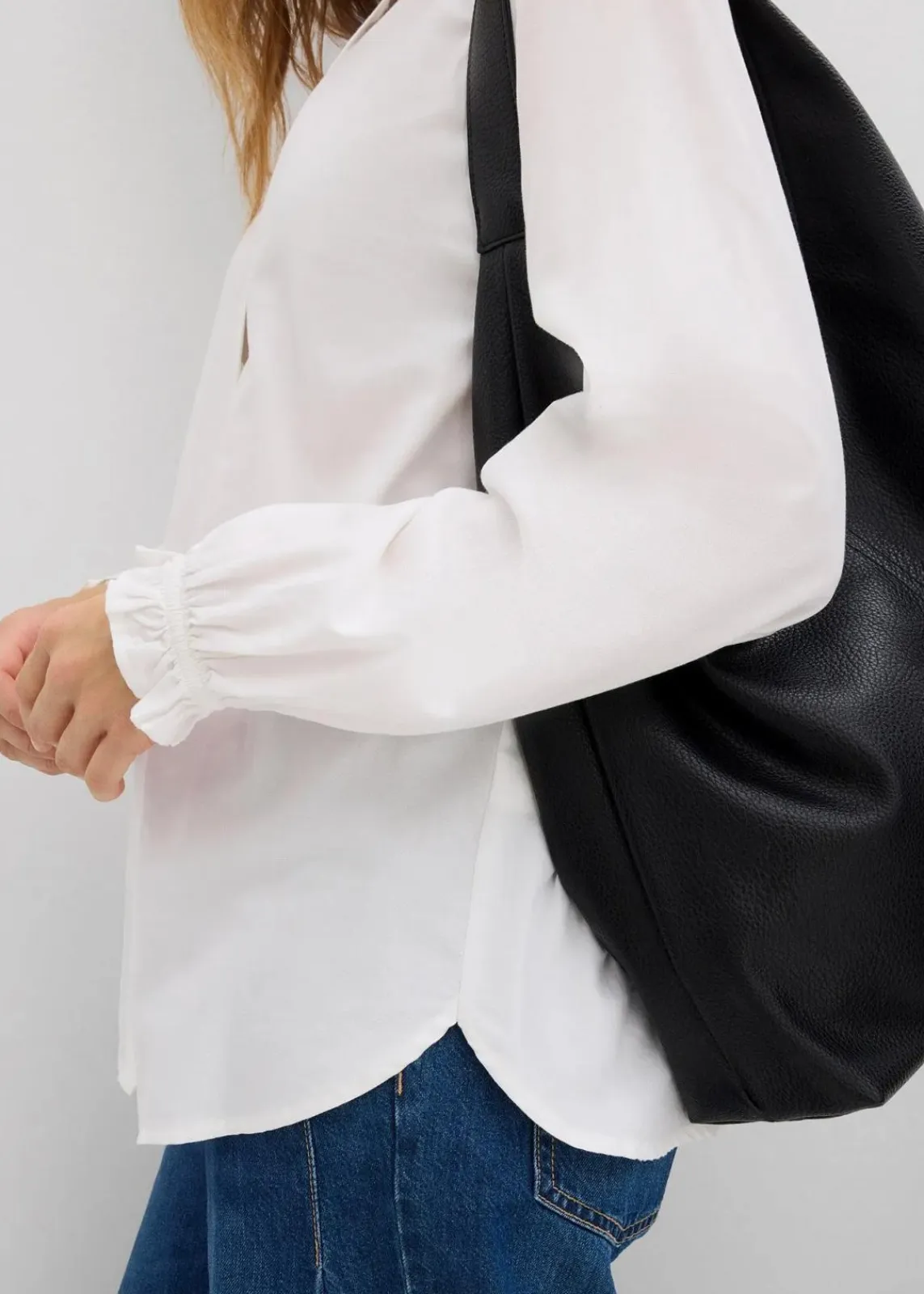 bonprix Blusen & Tuniken|Bekleidung·Jacken & Mäntel^Bluse aus reiner Baumwolle weiß