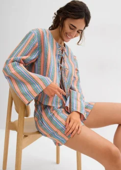 bonprix Blusen & Tuniken^Bluse aus reiner Baumwolle bunt gestreift