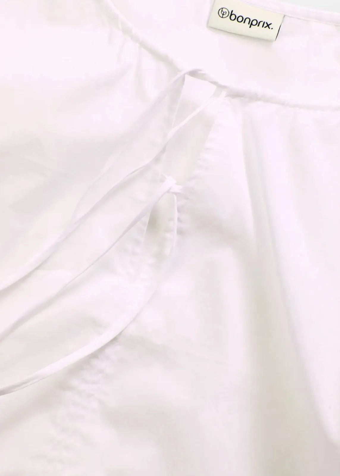 bonprix Blusen & Tuniken|Bekleidung·Jacken & Mäntel^Bluse aus reiner Bio-Baumwolle weiß