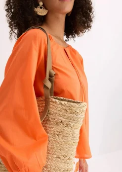 bonprix Blusen & Tuniken|Bekleidung·Jacken & Mäntel^Bluse aus reiner Bio-Baumwolle mango