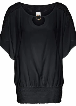 bonprix Nachhaltigere Materialien|Blusen & Tuniken^Bluse aus reiner Viskose schwarz