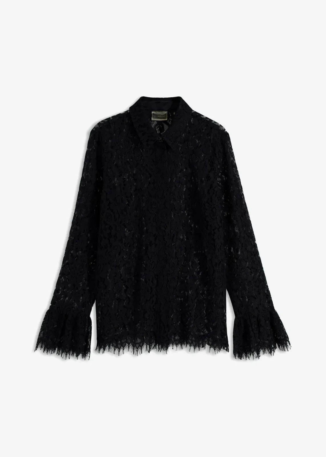 bonprix Bekleidung·Jacken & Mäntel|Blusen & Tuniken^Bluse aus Spitze schwarz