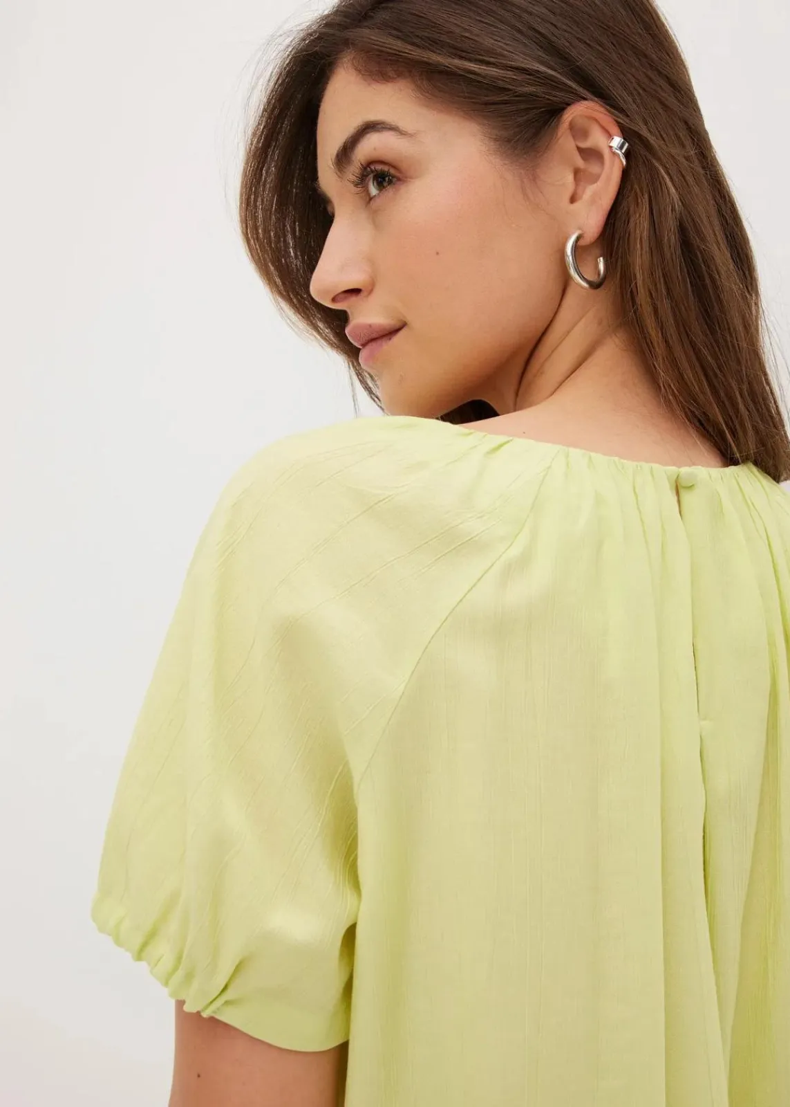 bonprix Bekleidung·Jacken & Mäntel|Blusen & Tuniken^Bluse aus strukturiertem Crinkle mintgrün