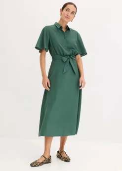 bonprix Nachhaltigere Materialien|Kleider^Blusenkleid schattengrün