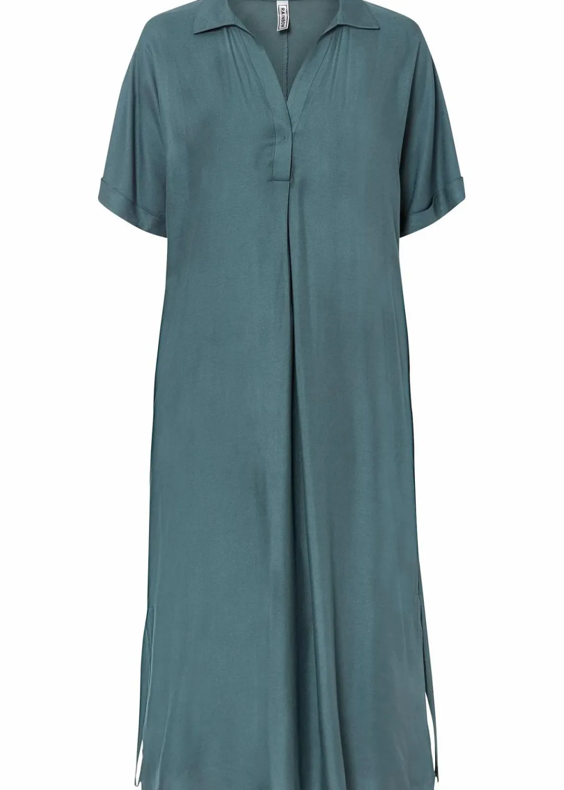 bonprix Bekleidung·Pullover & Strickjacken|Kleider^Blusenkleid mit Taschen graugrün