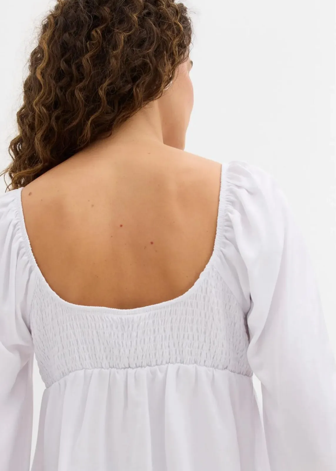 bonprix Blusen & Tuniken|Nachhaltigere Materialien^Blusenshirt weiß